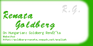 renata goldberg business card